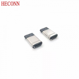 USB TYPE CM夾板0.8拉伸款0.8拉伸款 黑LCP外殼不銹鋼鍍亮鎳 端子鍍金2u